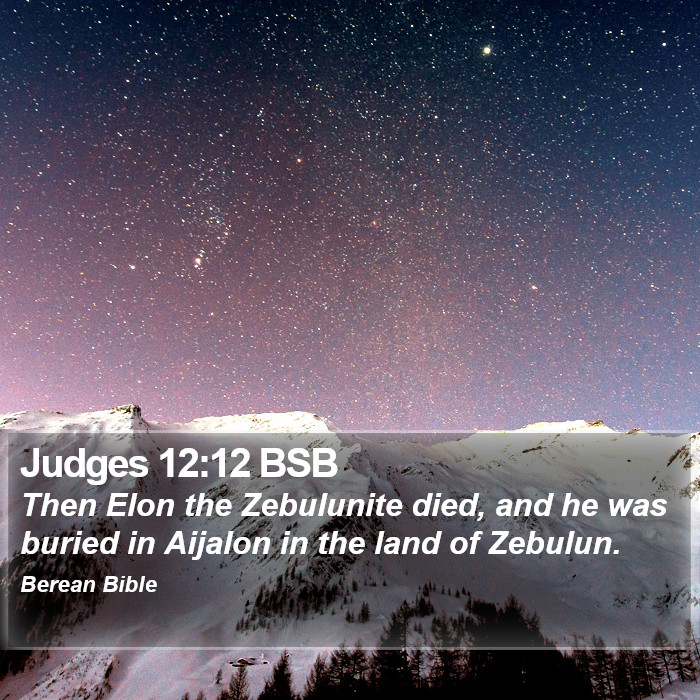 Judges 12:12 BSB Bible Study