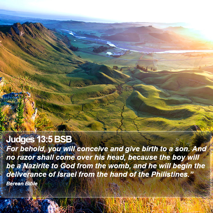 Judges 13:5 BSB Bible Study