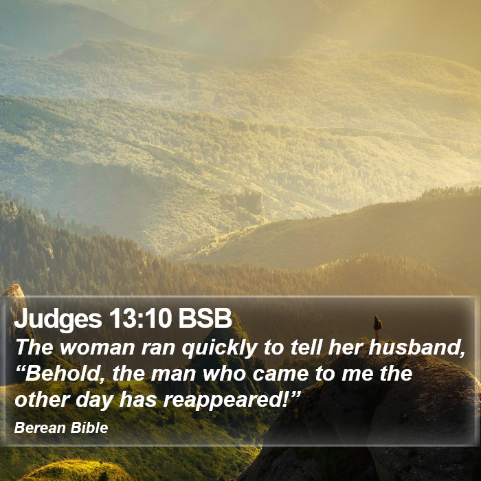 Judges 13:10 BSB Bible Study