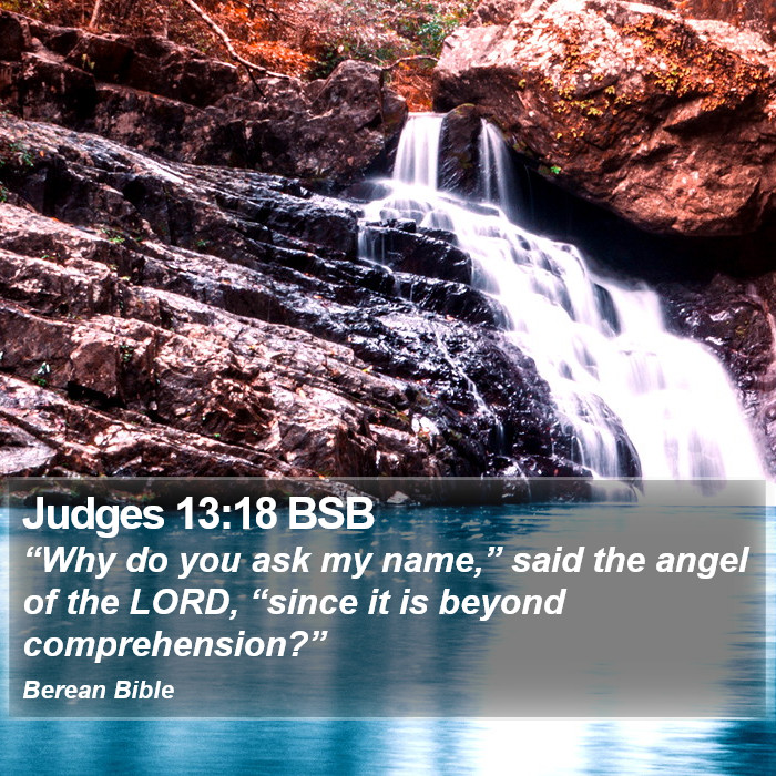 Judges 13:18 BSB Bible Study