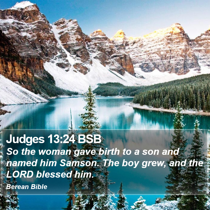 Judges 13:24 BSB Bible Study