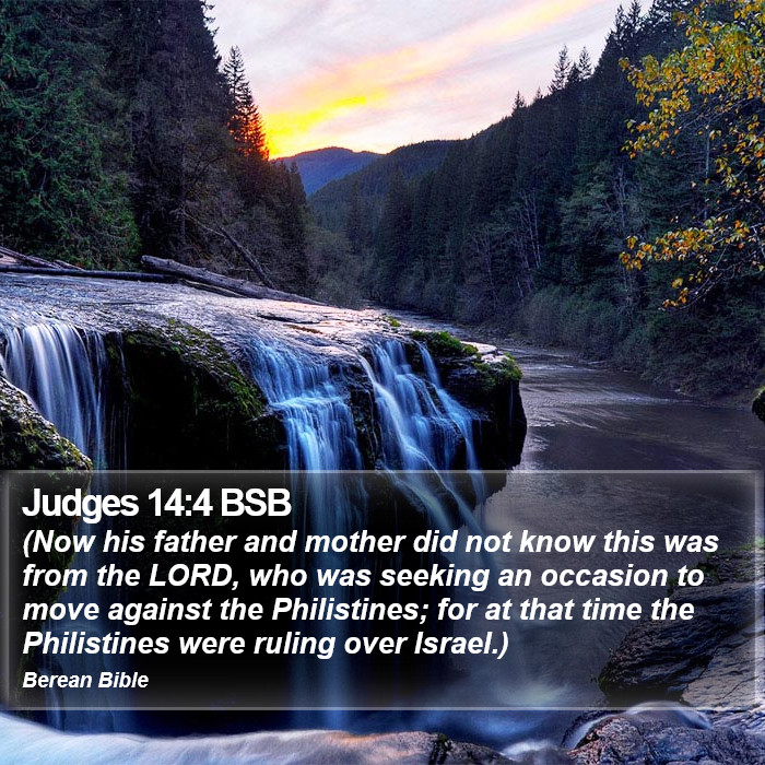 Judges 14:4 BSB Bible Study