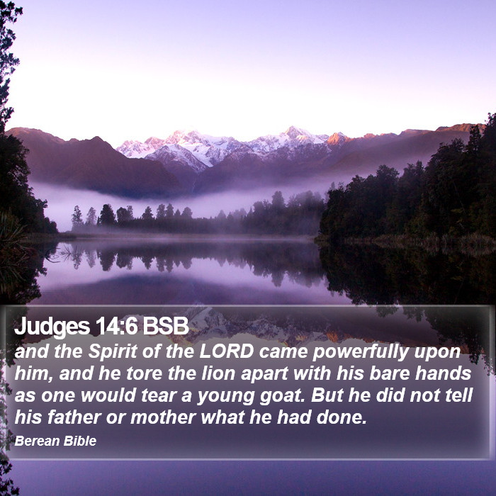 Judges 14:6 BSB Bible Study