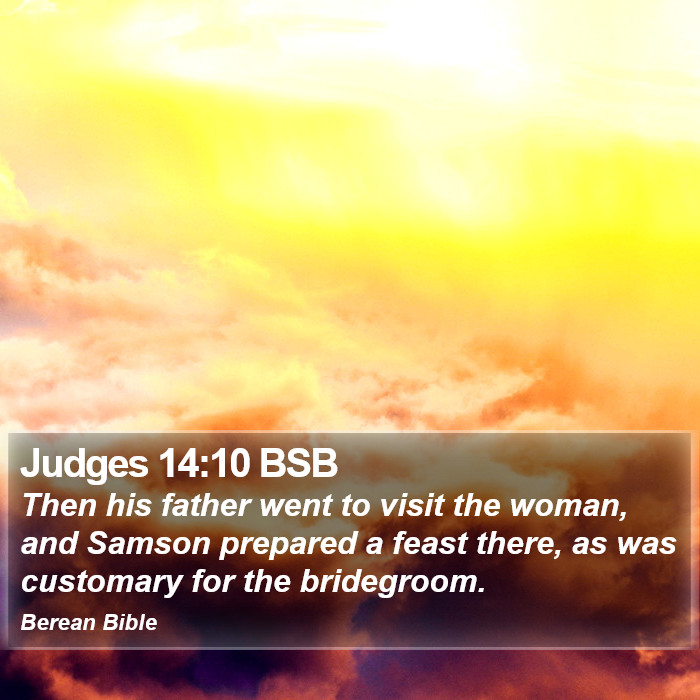 Judges 14:10 BSB Bible Study