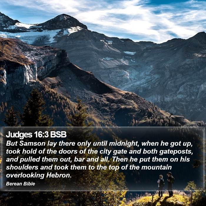 Judges 16:3 BSB Bible Study