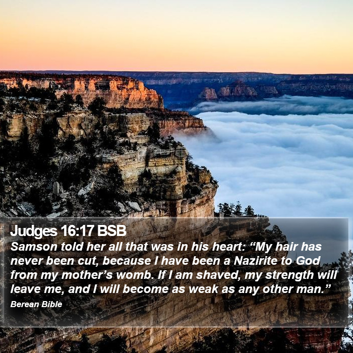 Judges 16:17 BSB Bible Study