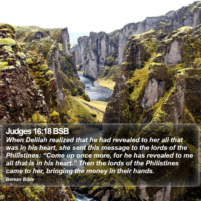 Judges 16:18 BSB Bible Study