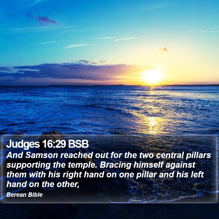 Judges 16:29 BSB Bible Study