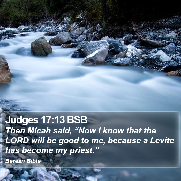 Judges 17:13 BSB Bible Study