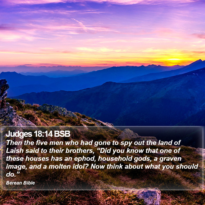 Judges 18:14 BSB Bible Study