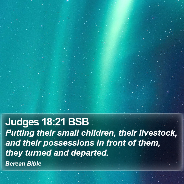 Judges 18:21 BSB Bible Study