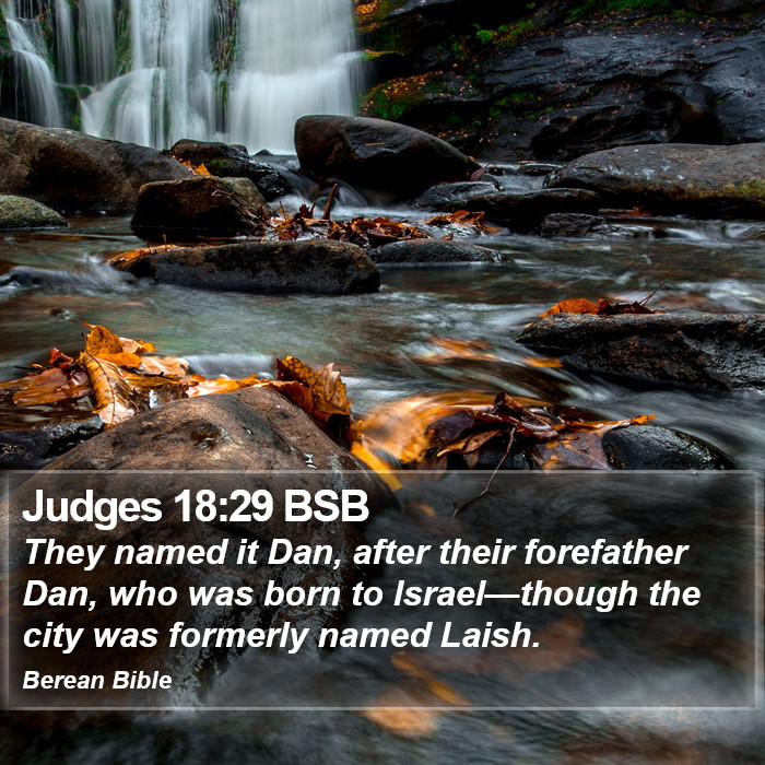 Judges 18:29 BSB Bible Study