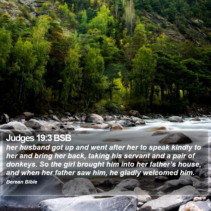 Judges 19:3 BSB Bible Study