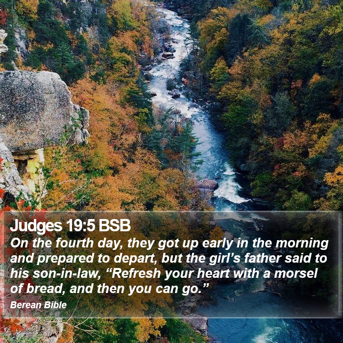 Judges 19:5 BSB Bible Study