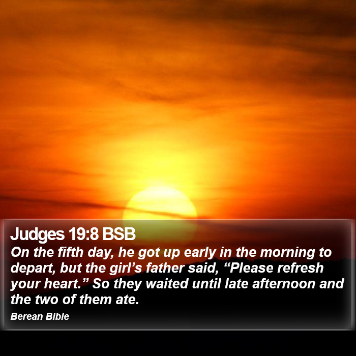 Judges 19:8 BSB Bible Study