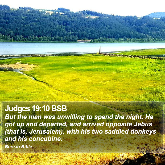 Judges 19:10 BSB Bible Study