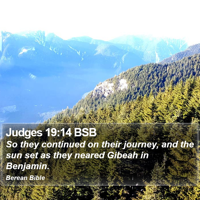 Judges 19:14 BSB Bible Study