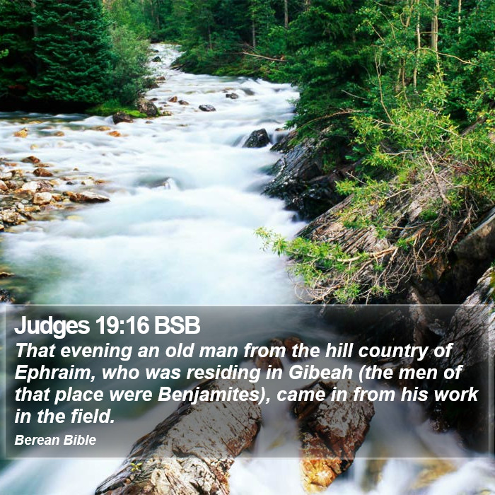 Judges 19:16 BSB Bible Study