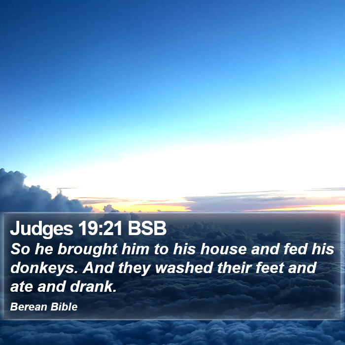 Judges 19:21 BSB Bible Study