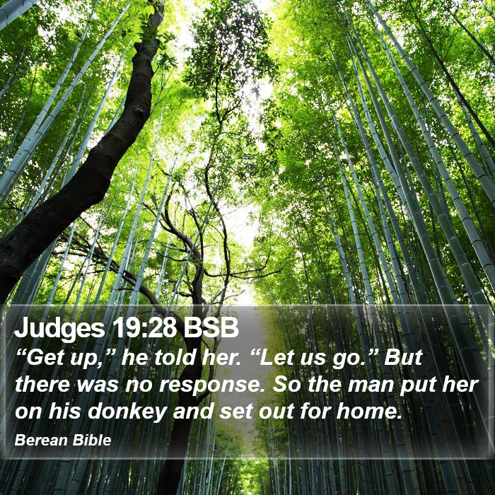 Judges 19:28 BSB Bible Study