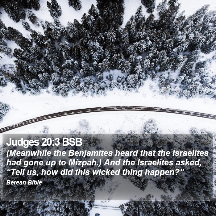 Judges 20:3 BSB Bible Study