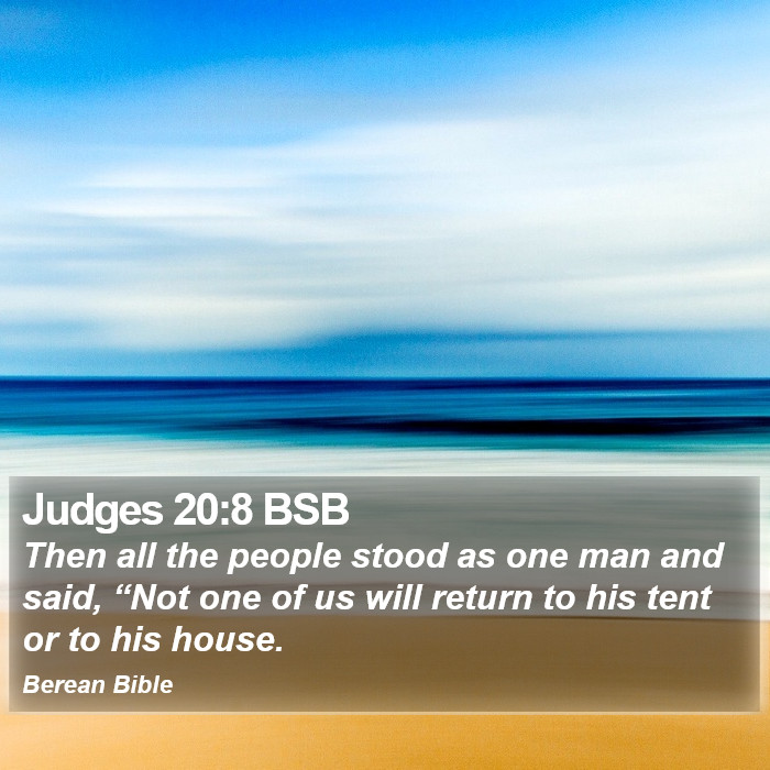 Judges 20:8 BSB Bible Study