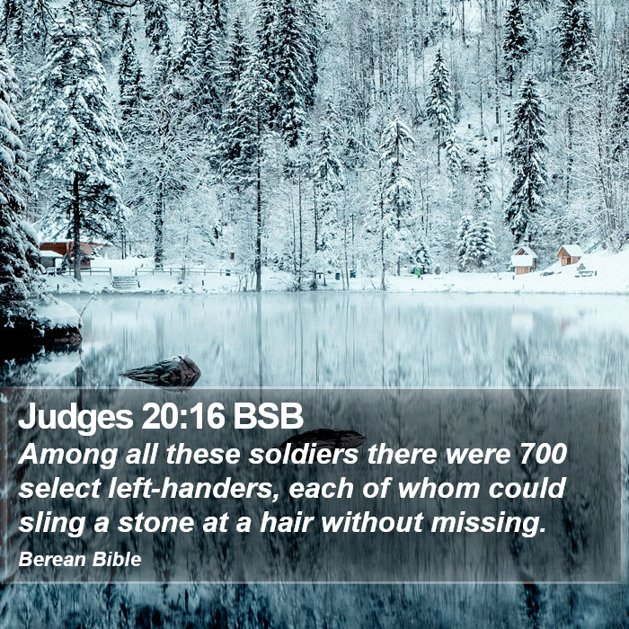 Judges 20:16 BSB Bible Study