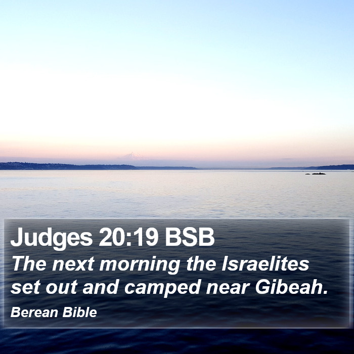 Judges 20:19 BSB Bible Study