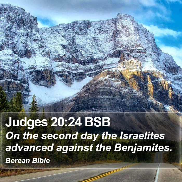 Judges 20:24 BSB Bible Study