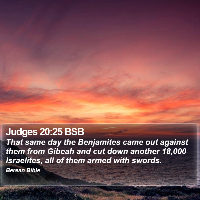 Judges 20:25 BSB Bible Study