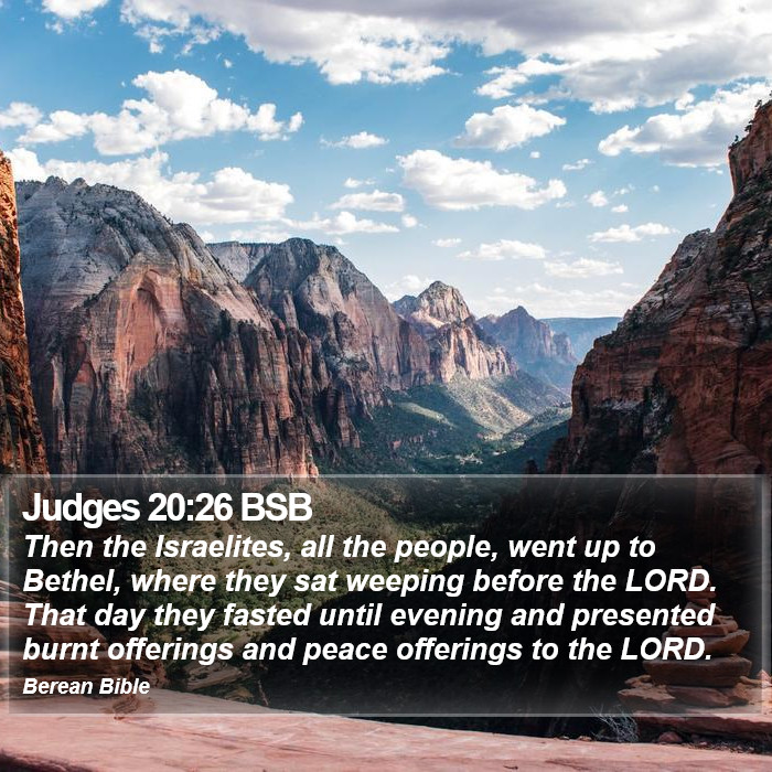 Judges 20:26 BSB Bible Study