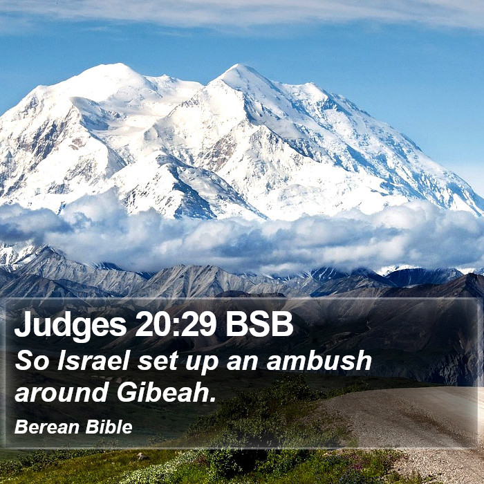 Judges 20:29 BSB Bible Study