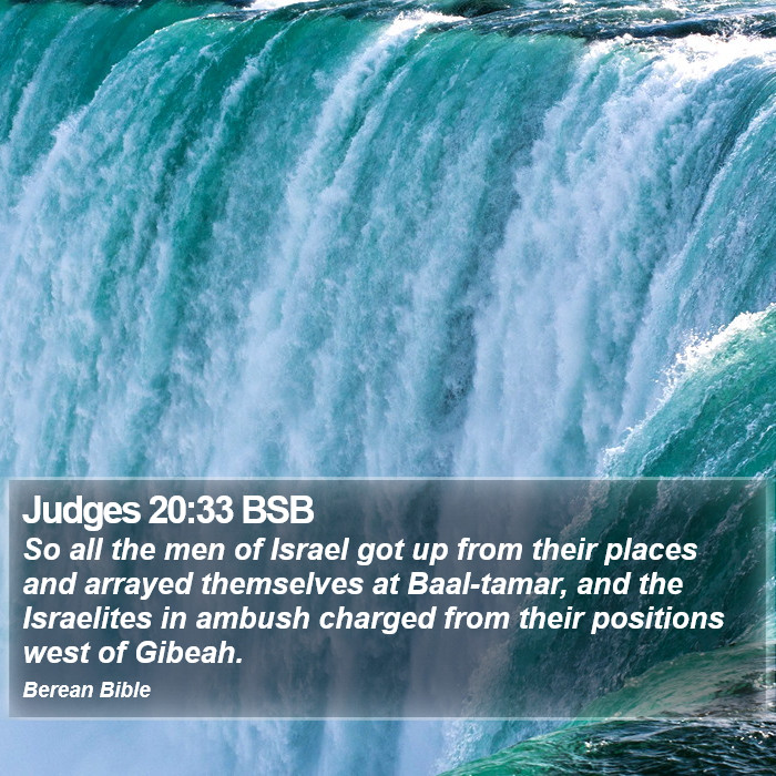 Judges 20:33 BSB Bible Study