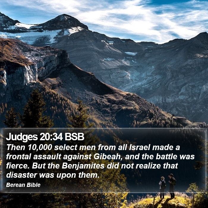 Judges 20:34 BSB Bible Study