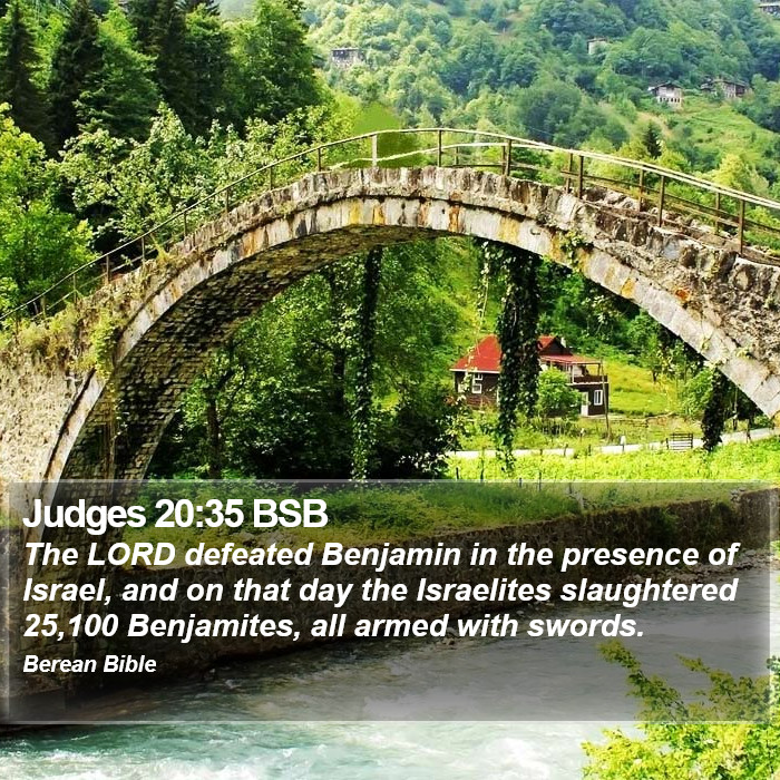 Judges 20:35 BSB Bible Study