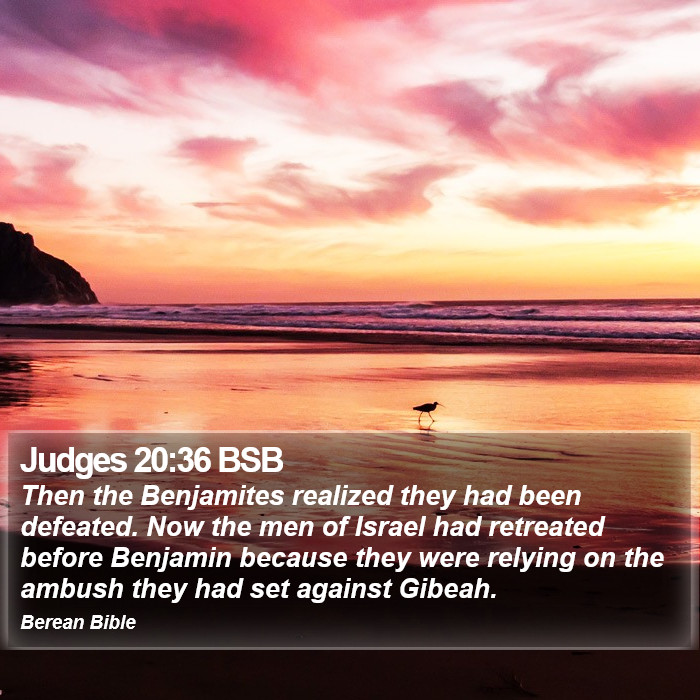 Judges 20:36 BSB Bible Study