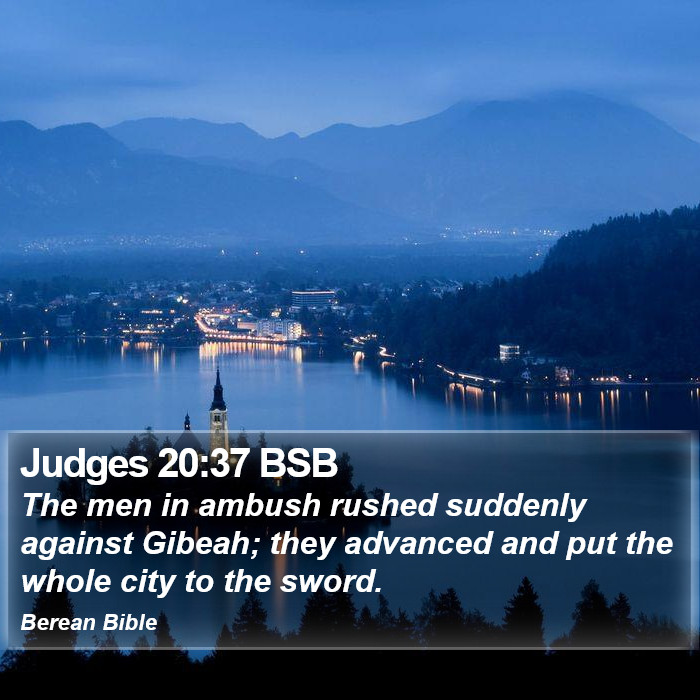 Judges 20:37 BSB Bible Study