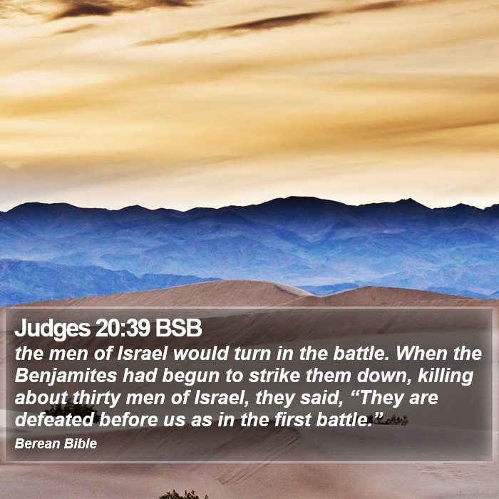 Judges 20:39 BSB Bible Study