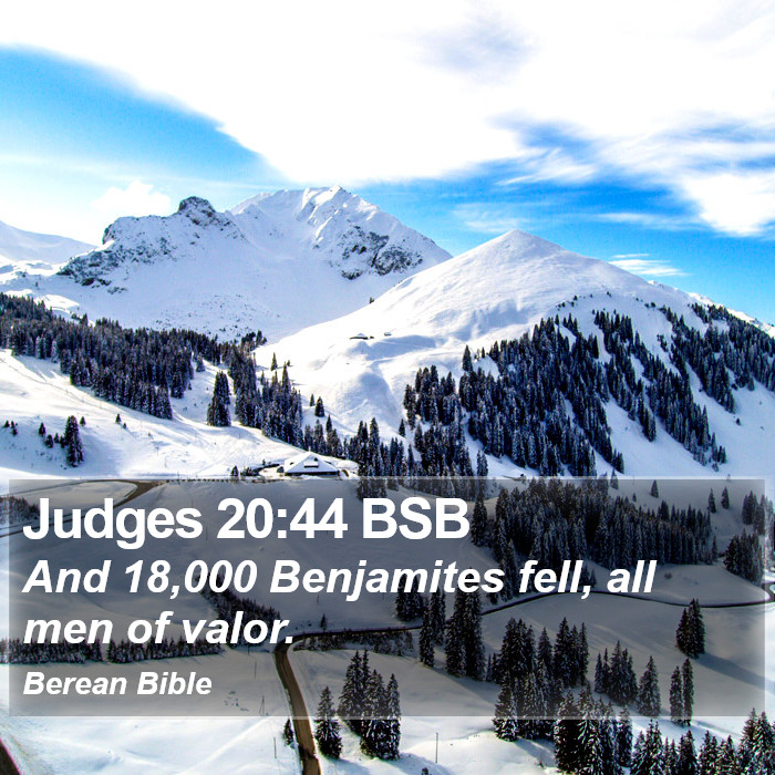 Judges 20:44 BSB Bible Study