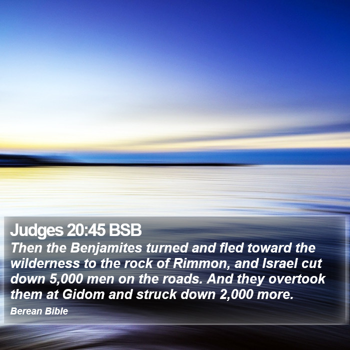 Judges 20:45 BSB Bible Study