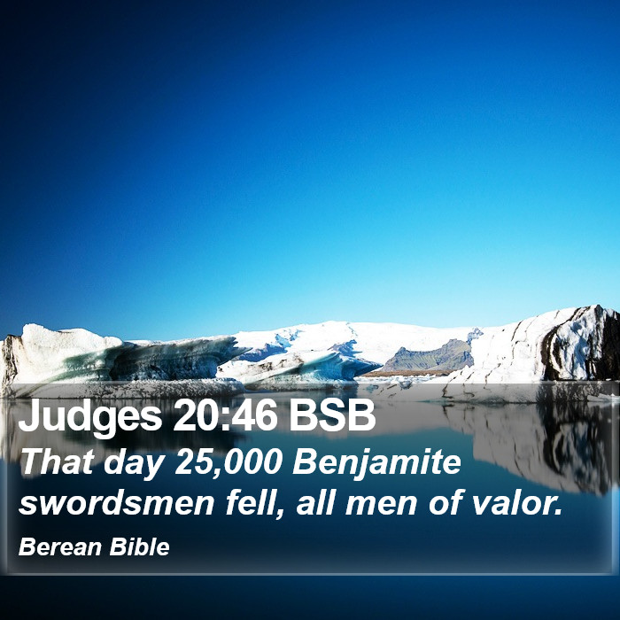 Judges 20:46 BSB Bible Study