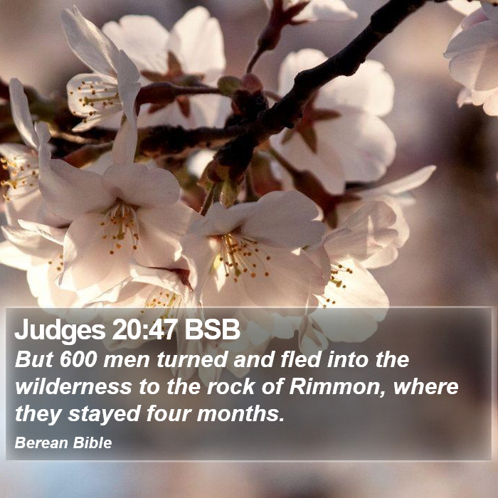 Judges 20:47 BSB Bible Study