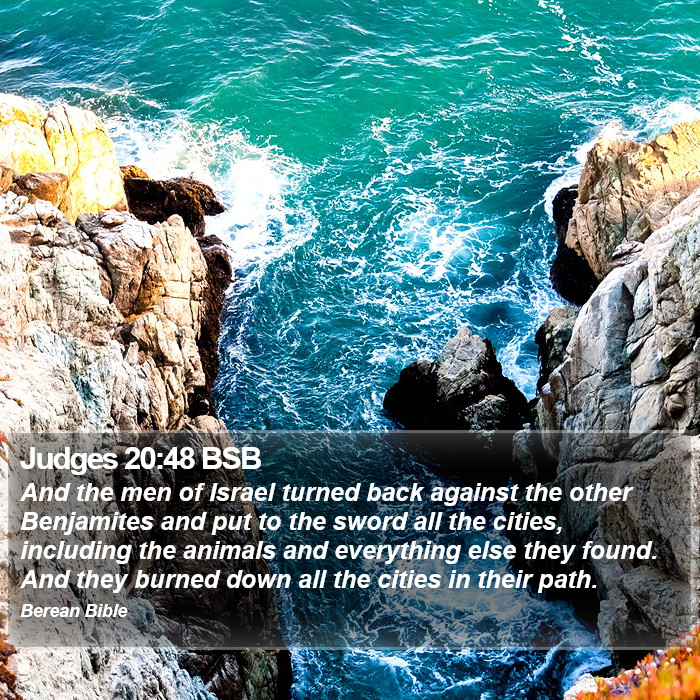 Judges 20:48 BSB Bible Study