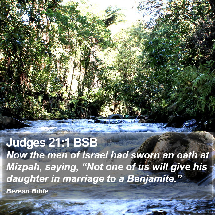 Judges 21:1 BSB Bible Study