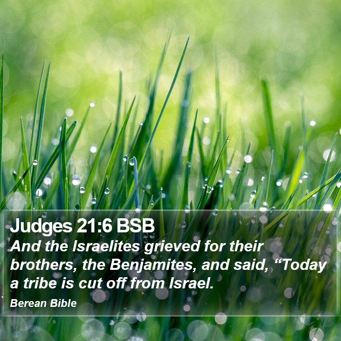 Judges 21:6 BSB Bible Study