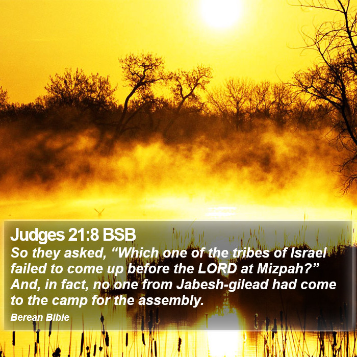 Judges 21:8 BSB Bible Study