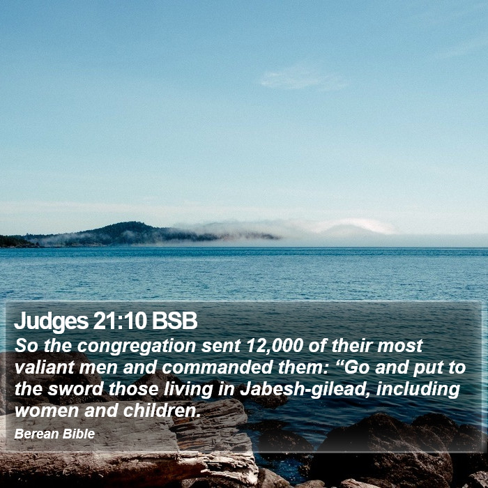 Judges 21:10 BSB Bible Study