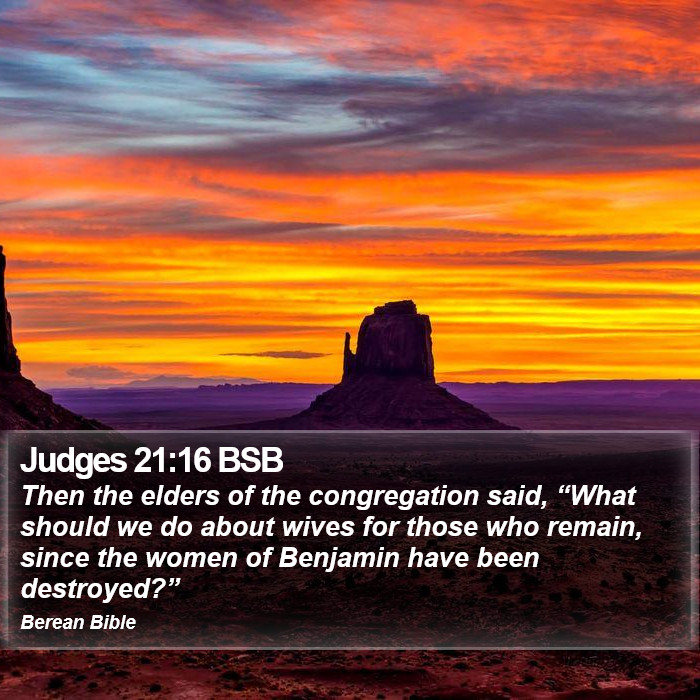 Judges 21:16 BSB Bible Study