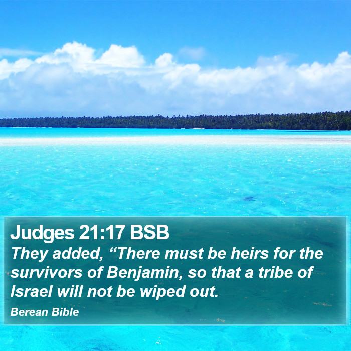 Judges 21:17 BSB Bible Study