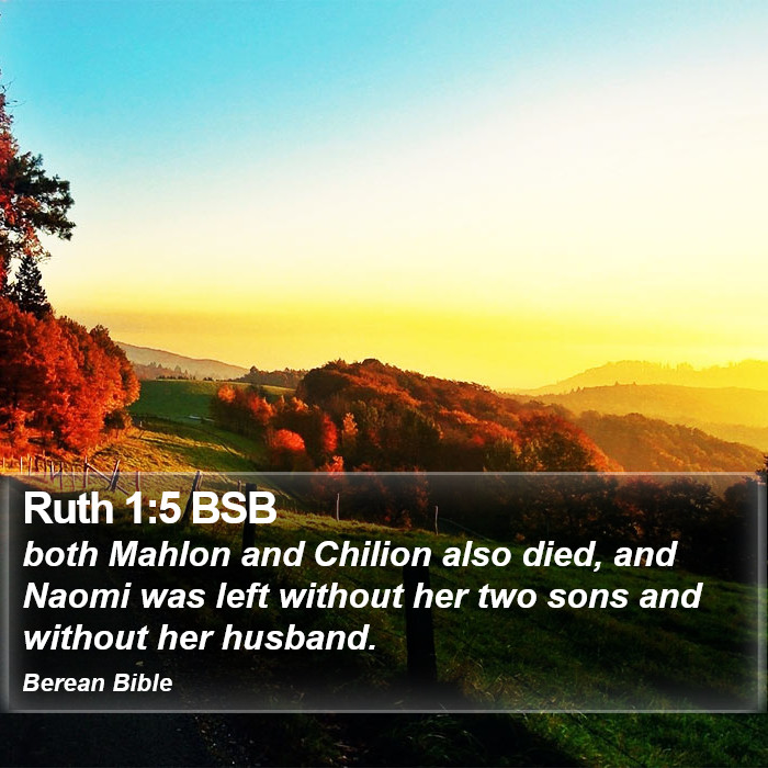 Ruth 1:5 BSB Bible Study